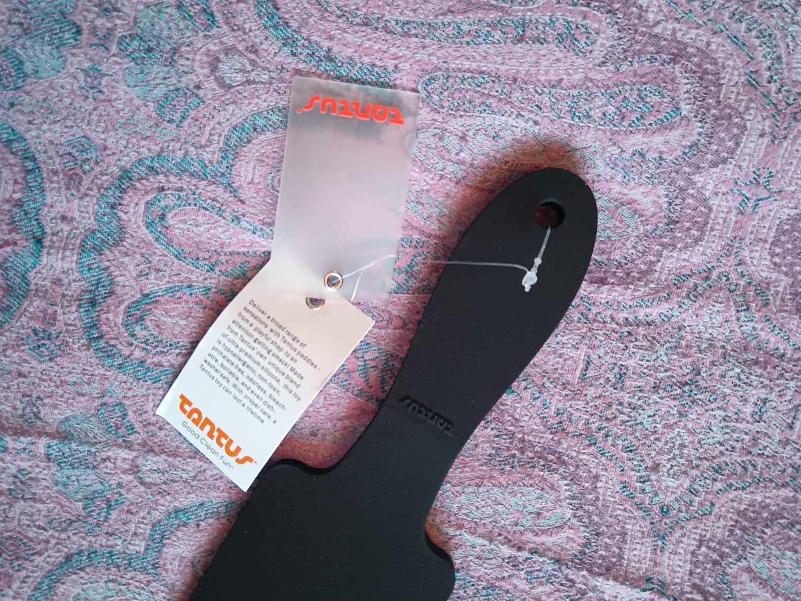 Tantus Thwack Spanking Paddle Materials and care