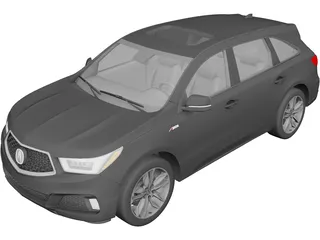 Acura MDX (2019) 3D Model