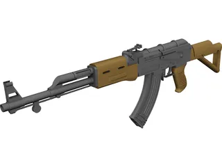 AK-47 Kalashnikov 3D Model