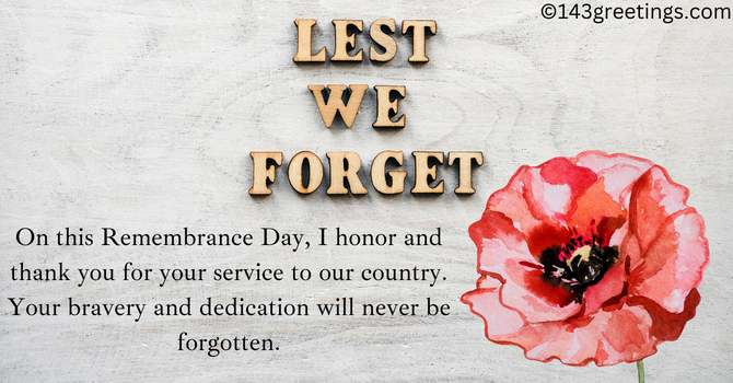 Happy Remembrance Day Messages, Wishes and Quotes