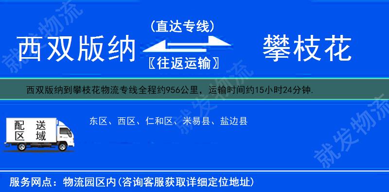 西双版纳到攀枝花仁和区物流专线-西双版纳到仁和区物流公司-西双版纳至仁和区专线运费-