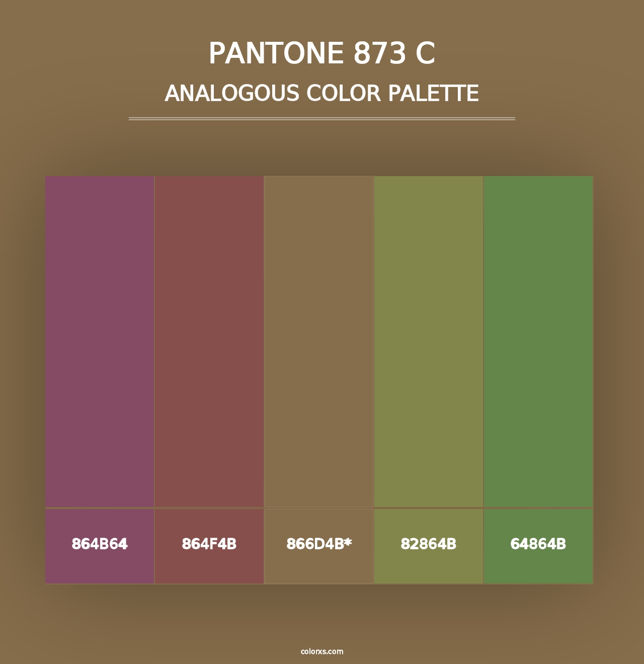 PANTONE 873 C - Analogous Color Palette