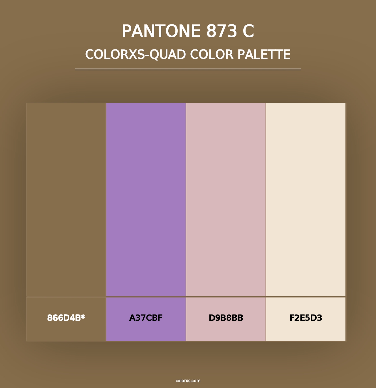 PANTONE 873 C - Colorxs Quad Palette