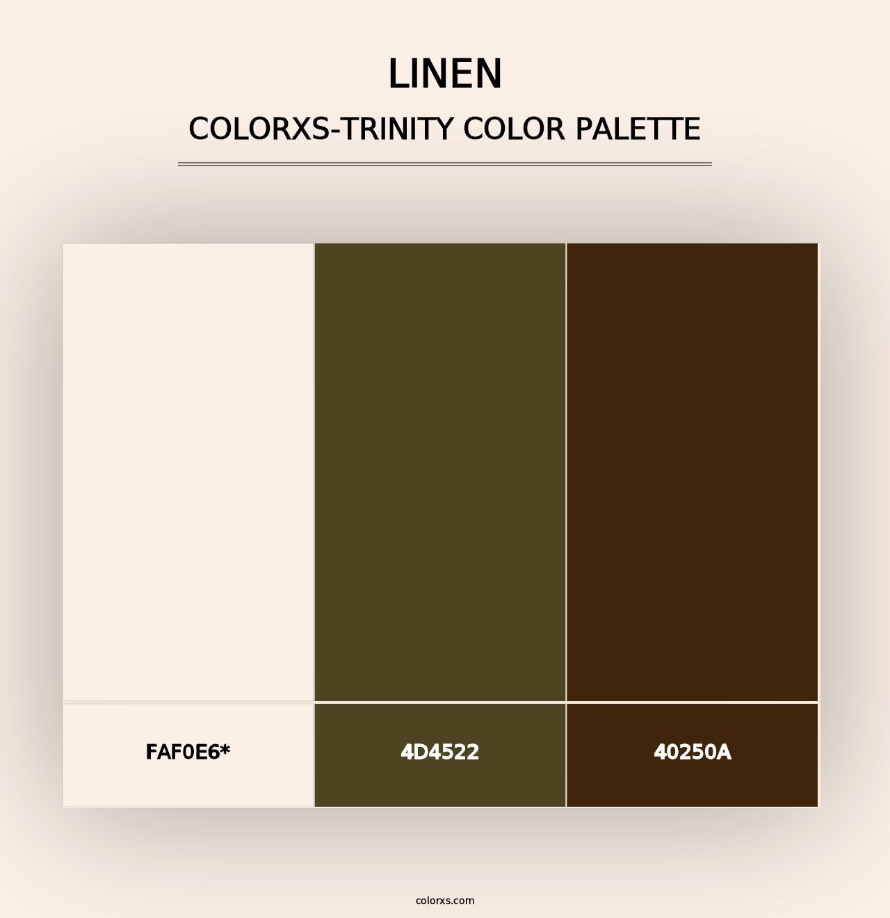 Linen - Colorxs Trinity Palette