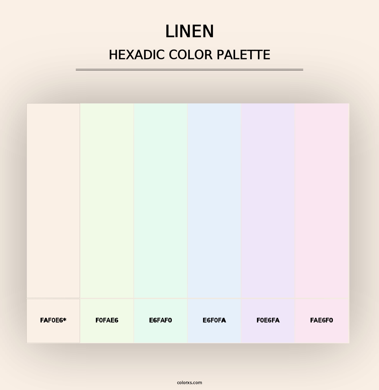 Linen - Hexadic Color Palette