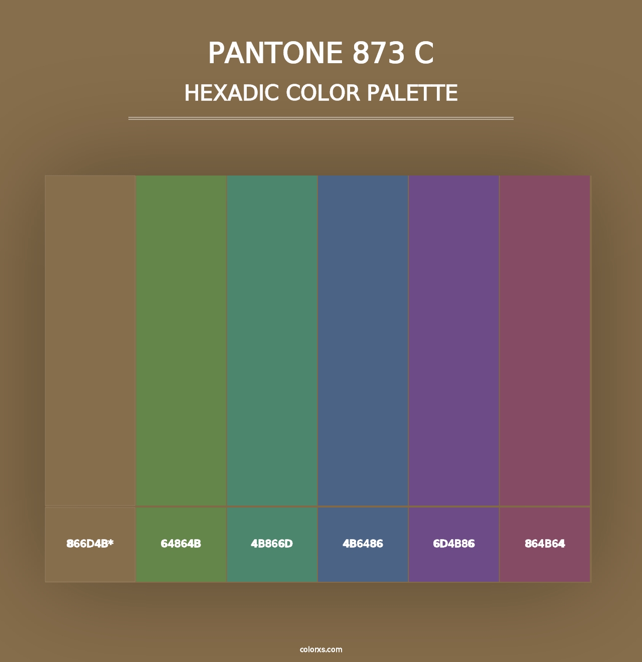 PANTONE 873 C - Hexadic Color Palette