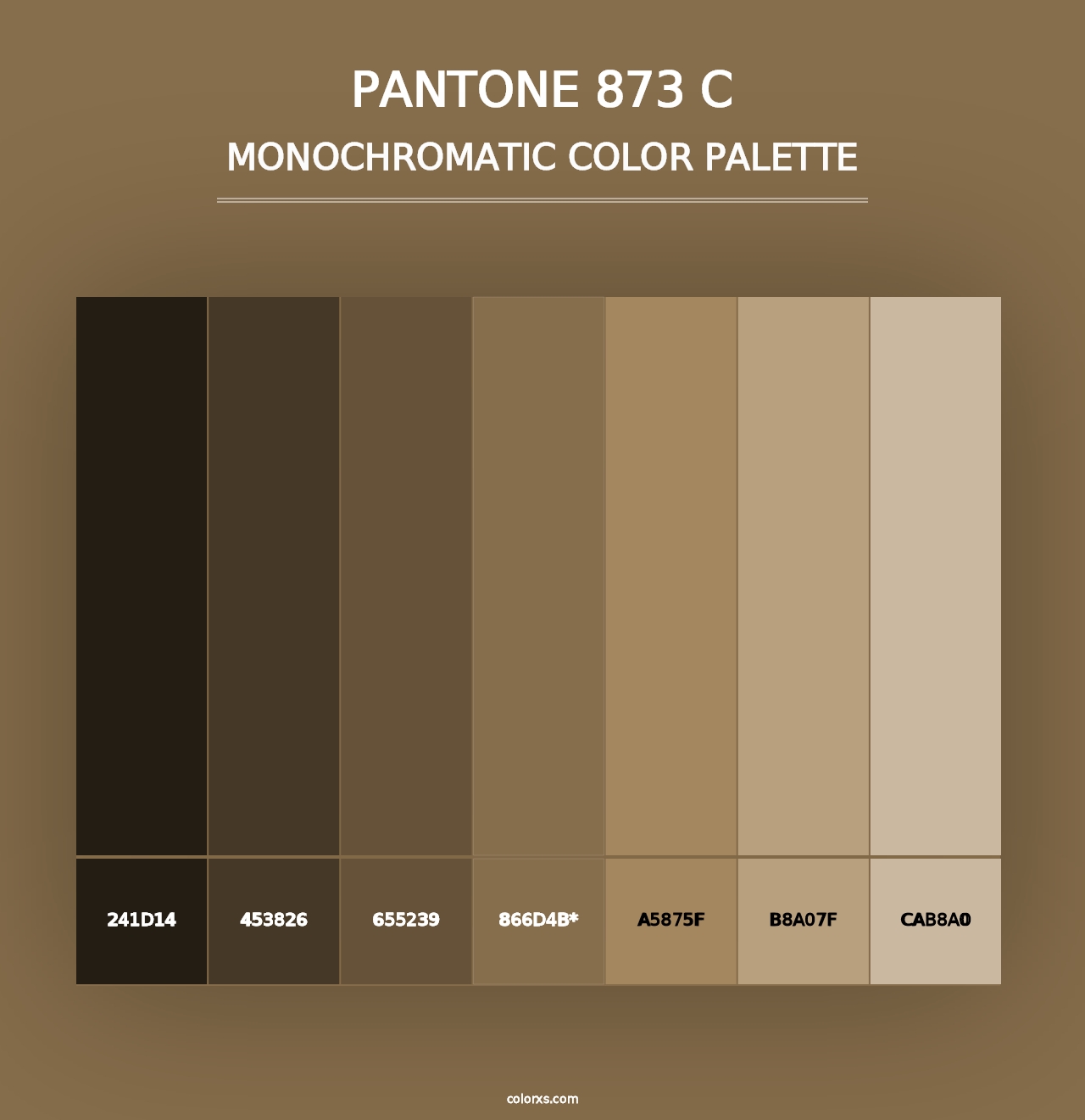 PANTONE 873 C - Monochromatic Color Palette