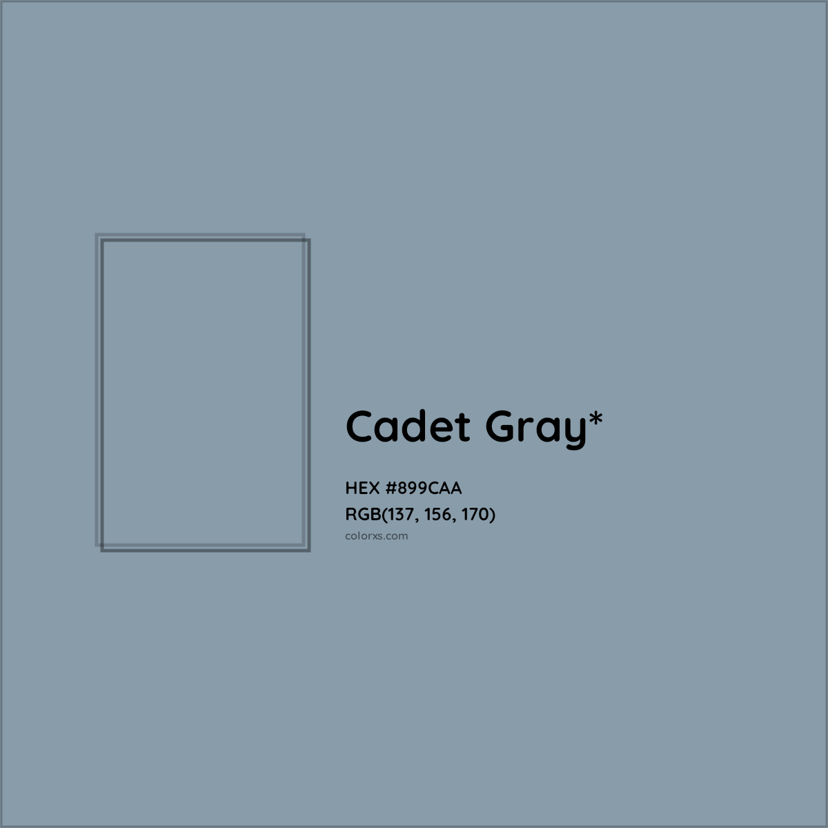 HEX #899CAA Color Name, Color Code, Palettes, Similar Paints, Images