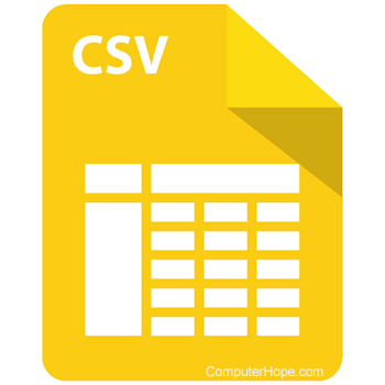 CSV file