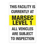 MARSEC - Level 1 Sign 24" x 36"