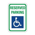 Reserved Parking with Symbol Sign 12" x 18"