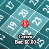 Roulette corner bet`