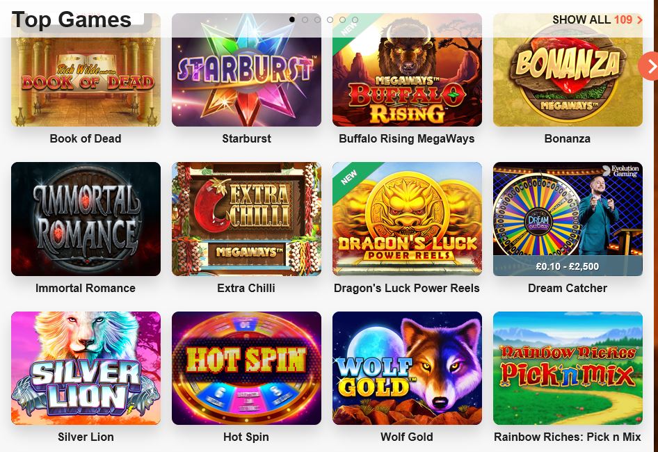 leo vegas games