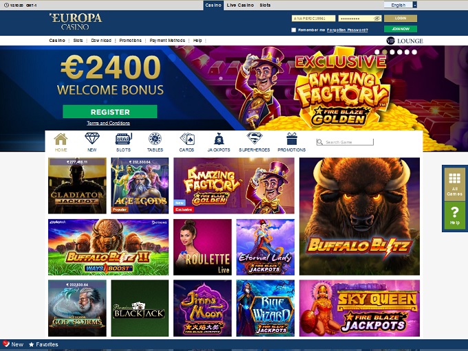 Europa Casino New Hp 