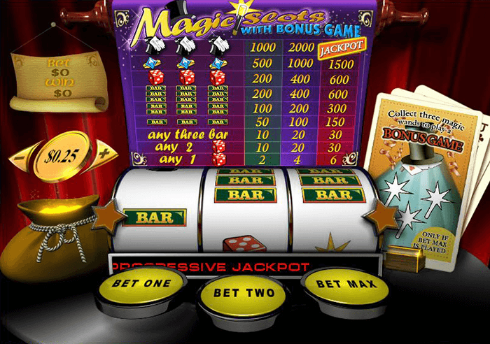 Magic Slots Progressive Jackpot Screen