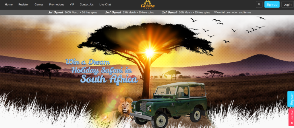 Safari Promo Casimba Casino Review