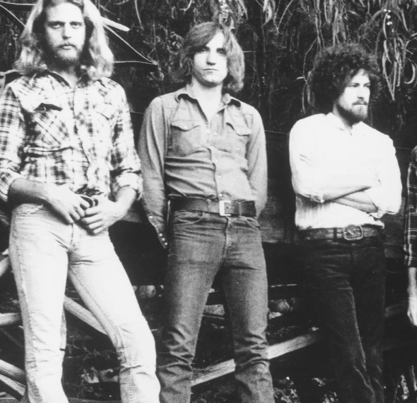 The Eagles in black-and-white