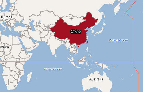 China Kaart Wereld - Vogels