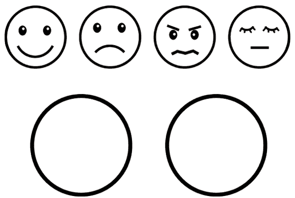 Sad And Happy Faces Clip Art