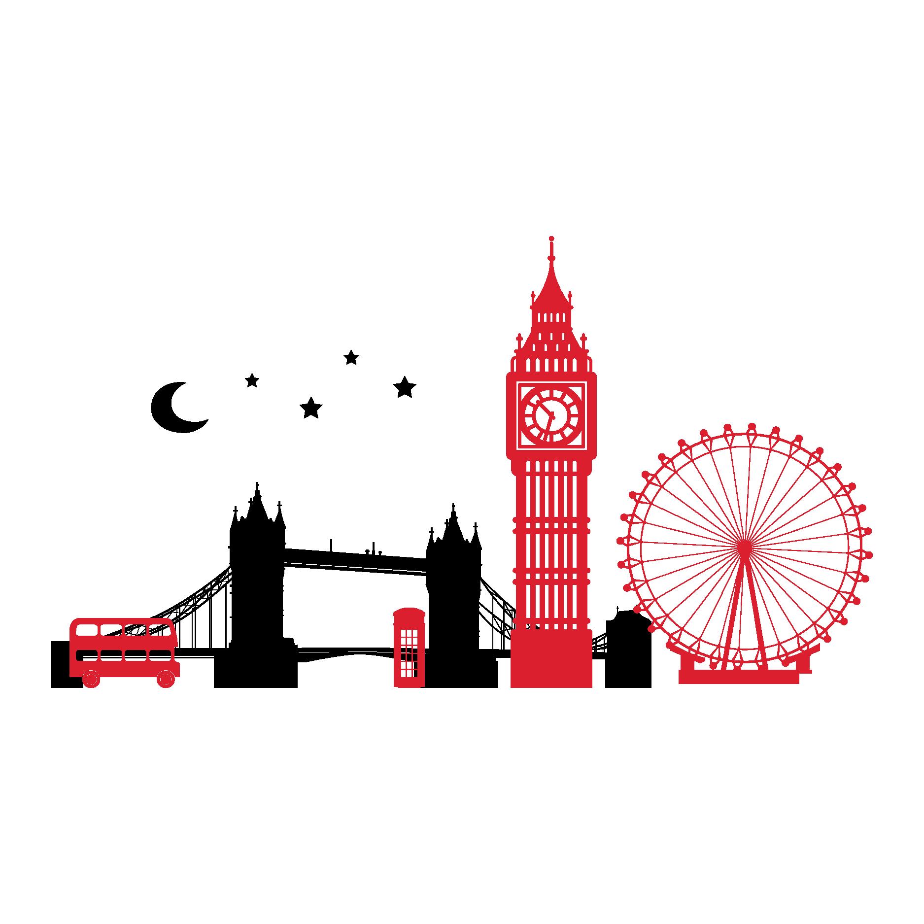 London Skyline Clipart : London Skyline Svg City | Digimarkangen Wallpaper