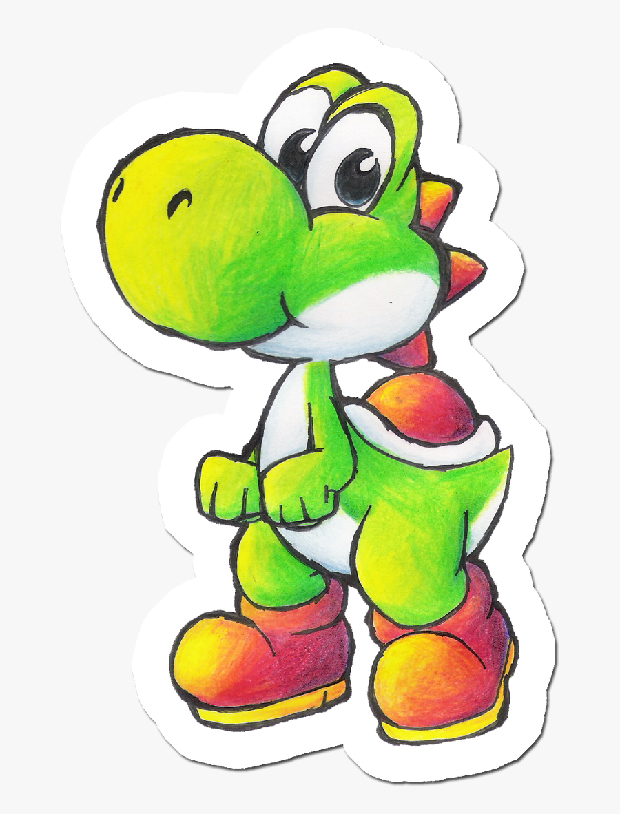 Yoshi Drawing, Transparent Clipart