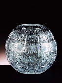 Round Crystal Glass Vase