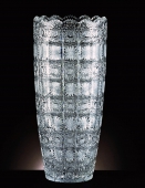 Bohemian Cut Lead Crystal Vase