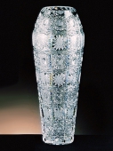 Slim Crystal Cut Vase