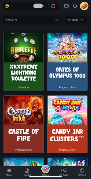 Mobile Screenshot image #2 for Yummy Game Casino