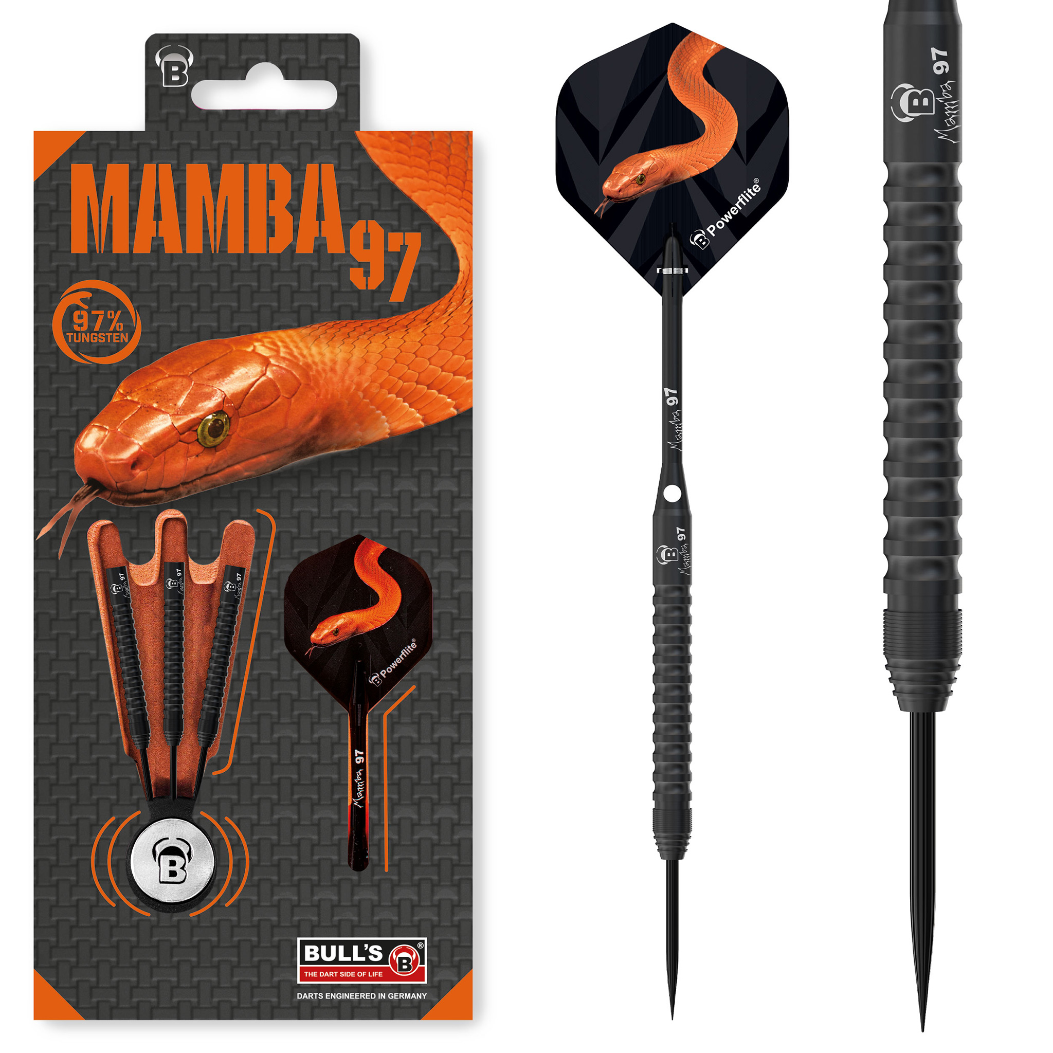 Mamba 97 M3 97% Tungsten Steel Tip Darts set