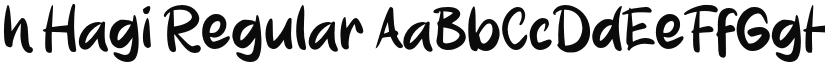 h Hagi font download