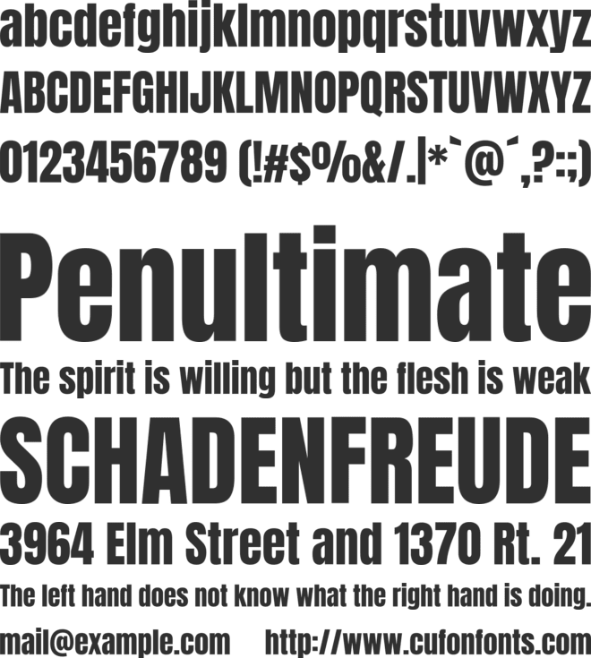 Anton font preview