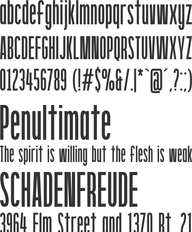 Gantura font preview