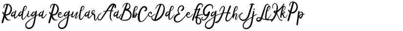 Radiga font download