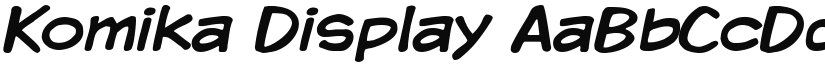 Komika Display font download