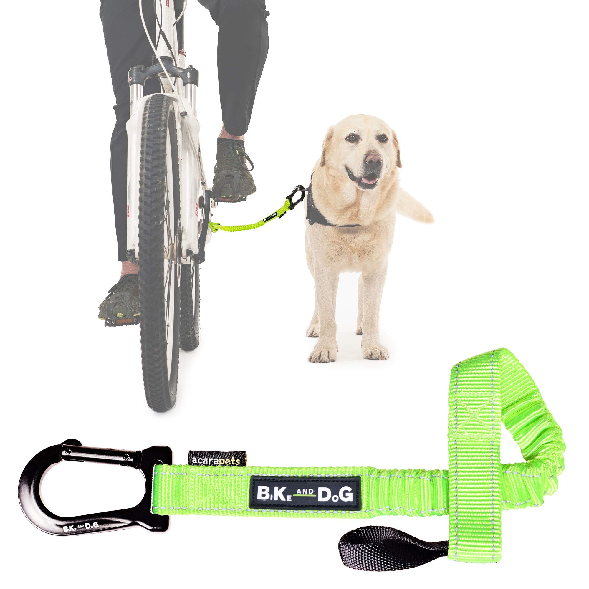 Dog Bike Leash, Hands Free Dog Leashes. Dog Bicycle Lead for Small, Medium and Large Dogs, Designed to Lead one or More Dogs with Maximum Safety, Easy Assembly Without Tools. Patented Product.