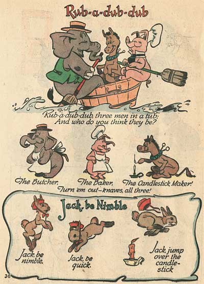 Walt Kelly Animals Mother Goose