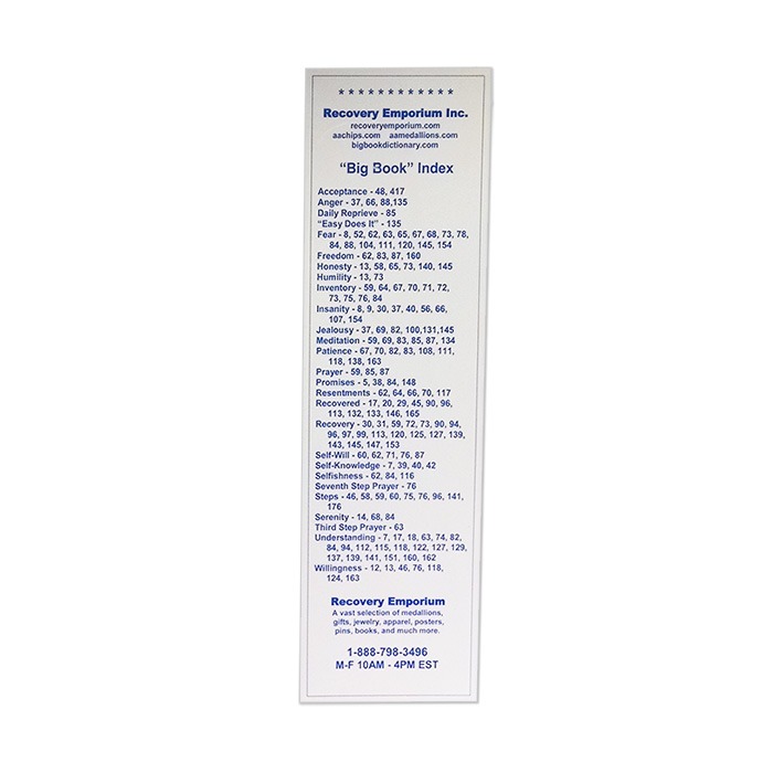 Big Book Concordance Bookmark