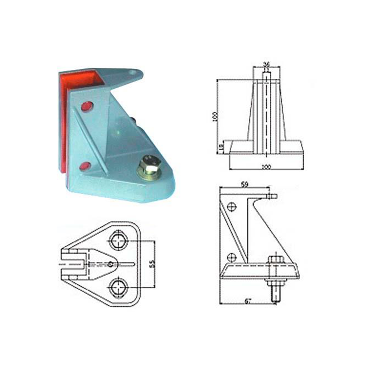 D100 L10 Elevator Sliding Guide Shoe Groove 10 mm