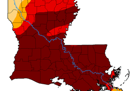 Louisiana-drought-map