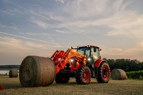 The Kubota M7-4 tractor with loader