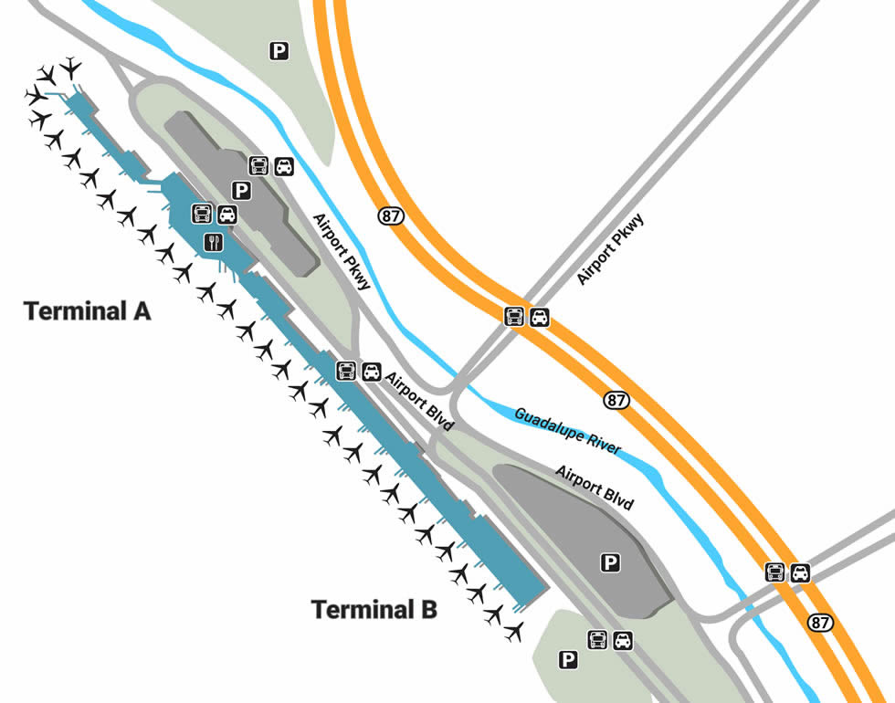 San Jose International Airport Terminal Map