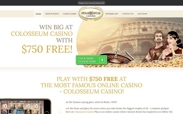 Colosseum Homepage Image