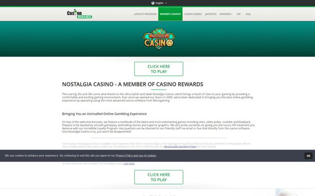 Nostalgia Casinohome screen