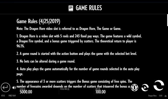 General Game Rules