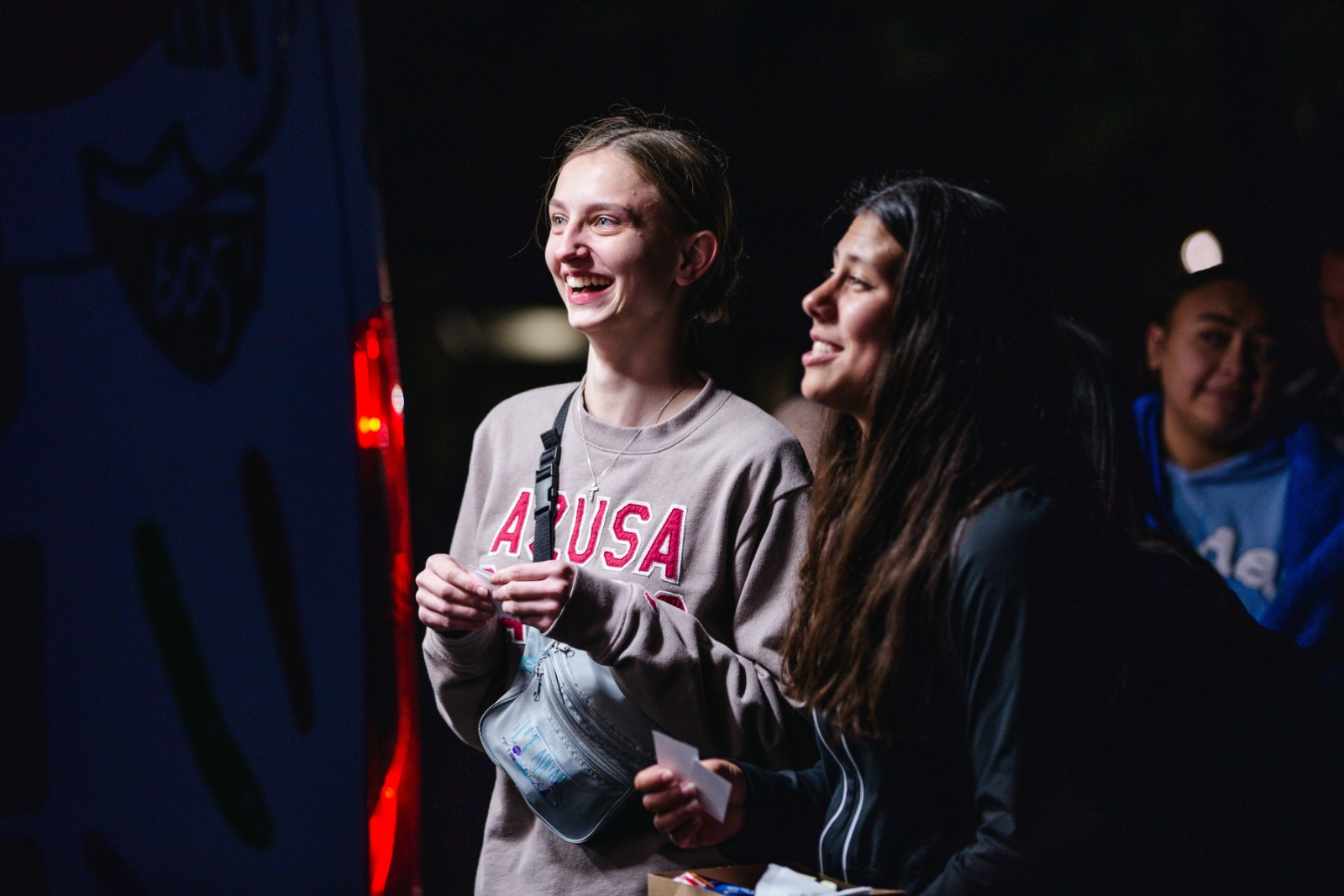 Students smiling