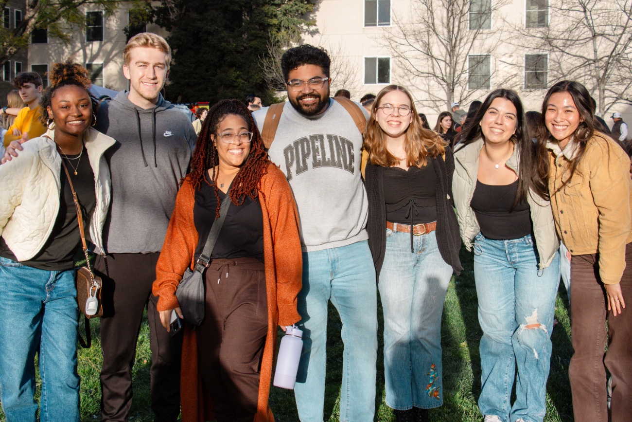 APU community members smiling