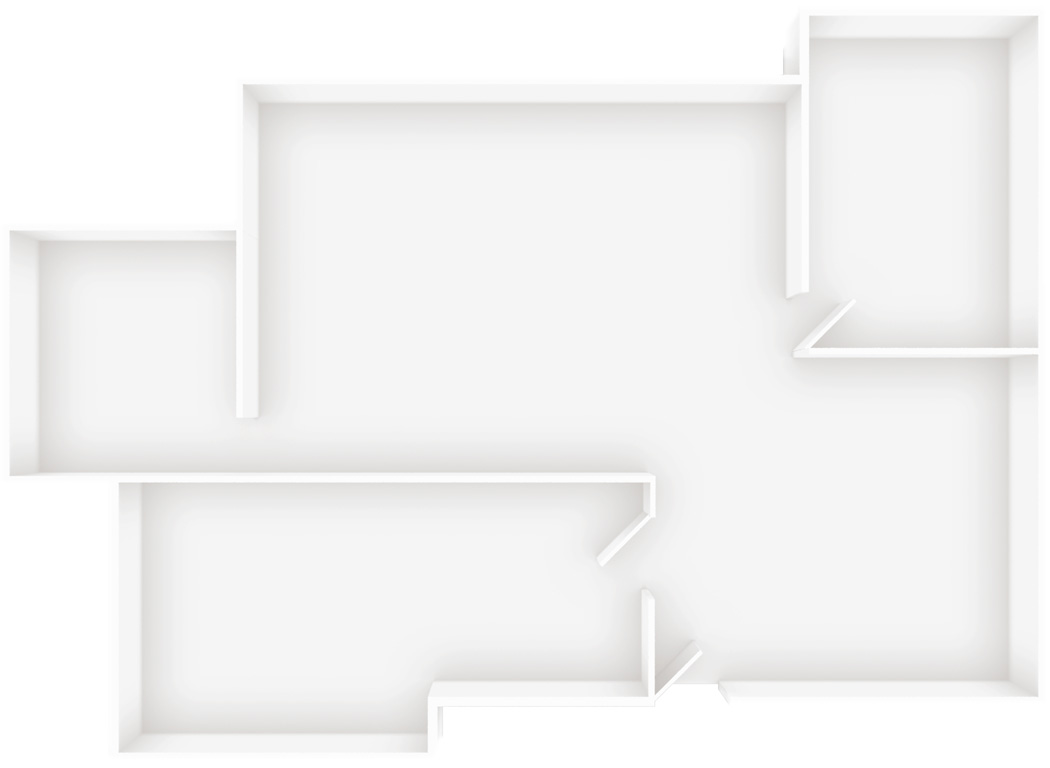 Floor plan of a home. Each room has a HomePod or HomePod mini. A Memoji character speaks. Individual speakers are highlighted.