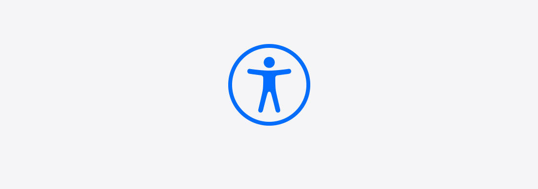 Logo de accesibilidad de Apple