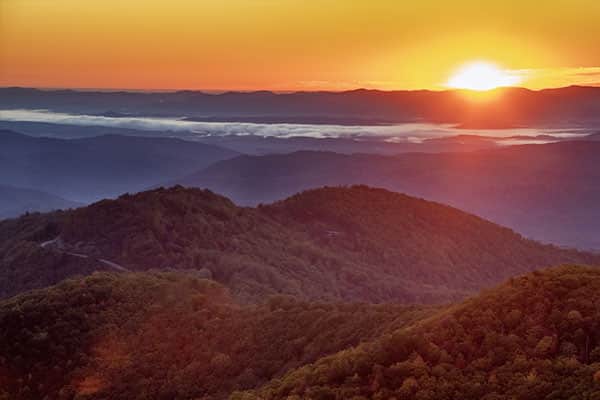 Autumn Mountain Ridges